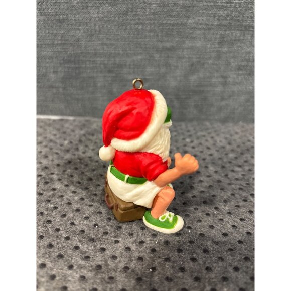 Santa Claus Vacation Ornament1988 "Going South" Sunglasses Shorts & Suitcase Fun - Picture 4 of 9